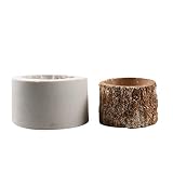 Tree Stump Flower Pot Silicone Mold for Epoxy Resin Concrete Succulent Planter Clay Cement Mould Can