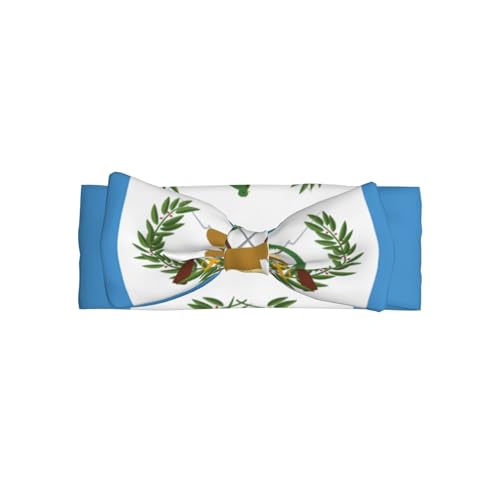 Baby Flag of Guatemala printed bow headband, fashionable and cute, soft and skin-friendly, good elasticity