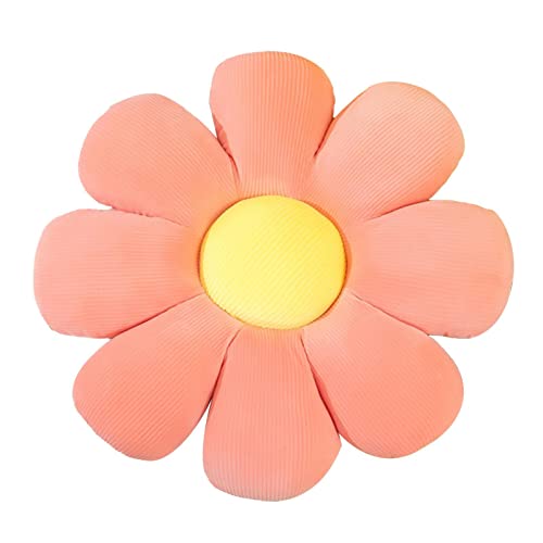 LetsDressUp Almohada de felpa de girasol con forma de flor para asientos, cojín de girasol, cojín de suelo, para leer y descansar, ver televisión, cama, decoración de habitación Cover