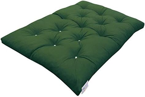 MyLayaboutMemory Foam Crumb Futon Mattress | Roll Out Guest Bed | 10 Colours | 3 Sizes. (Double | 190cm x 125cm, Bottle Green)
