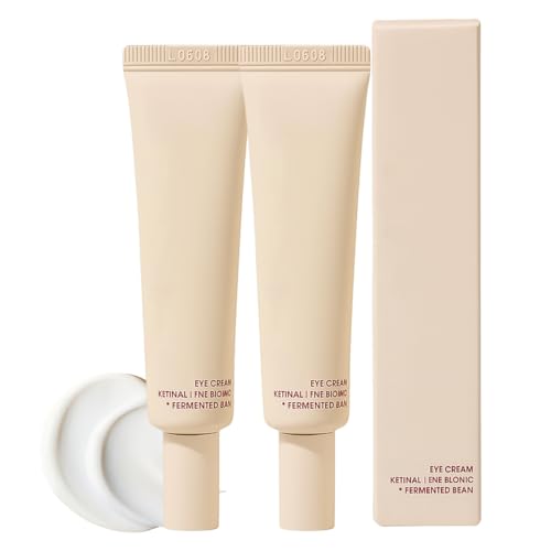 Crema Contorno Occhi al Retinolo e Peptidi – Crema Occhi Coreana Anti-Rughe, Idratante e illuminante, Adatta a Tutti i Tipi di Pelle, con Bakuchiol e Vitamina C