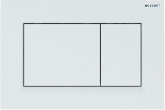 Geberit G115883111 Sigma 30 Dual Flush 1.6/0.8 GPF Actuator Plate Gloss White/Matte White