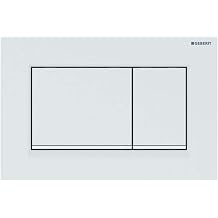 Geberit G115883111 Sigma 30 Dual Flush 1.6/0.8 GPF Actuator Plate Gloss White/Matte White
