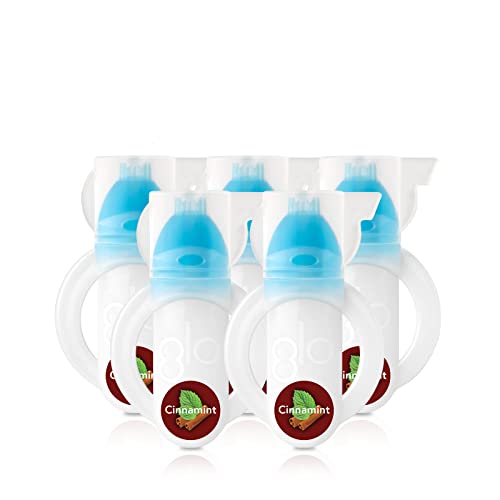 Glo Vial Teeth Whitening Gel Treatment Kit — Fast & Pain-Free Results, Designed For Sensitive Teeth — Cinnamint Flavor, Great Alternative To Strips & Trays — 5 Pack #TOP4
