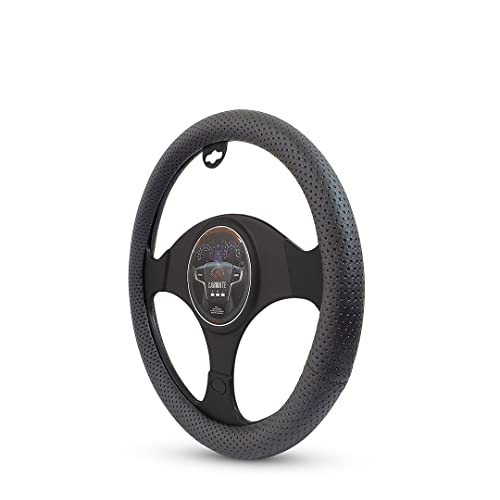 Image of CARMATE Car Steering Cover Super Grip 118 Compatible with Endeavour - Medium Grey