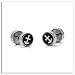 Xusamss Fashion Stainless Steel Twelve Constellation Barbell Stud Earrings