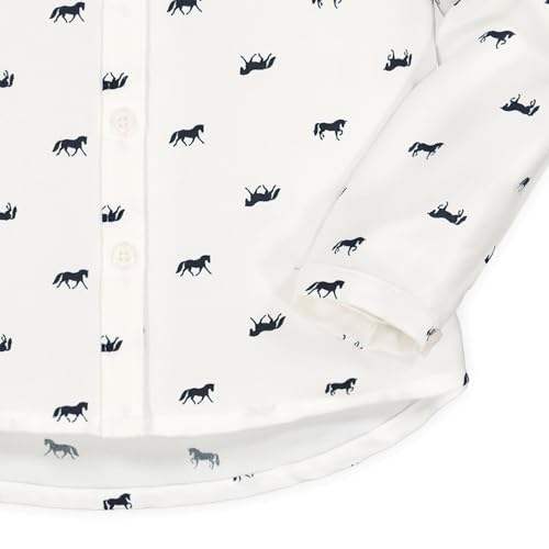 Hope & Henry Girls' Button Down Peter Pan Collar Top3