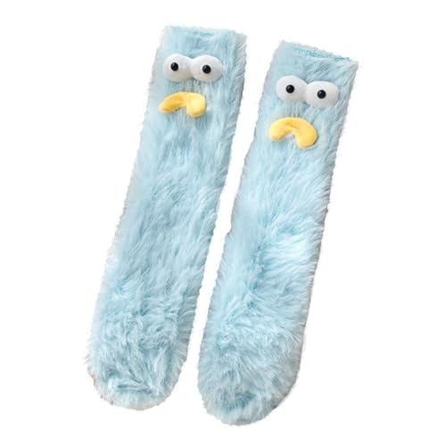 Image of TFTSR Crazy Funny Fuzzy Silly Socks for Kids Women,Girls Fluffy Slipper Novelty Fun Socks,Boy Men Cute Cozy Soft Animal Socks