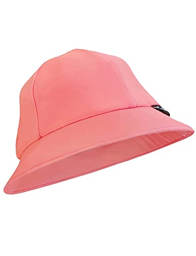 weVSwe Chapeau de soleil doux pour bébé - Protection solaire - Chapeau de pêcheur - Casquette d'été réglable UPF 50+ - Orange - 12-24 mois Cover
