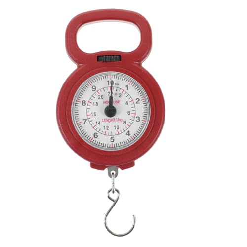 WRITWAA Báscula Portátil Colgante de 10 Kg Diseño Compacto y Pantalla Clara, Adecuado para Pesar Equipaje y Alimentos en Cocina y Camping Color Aleatorio