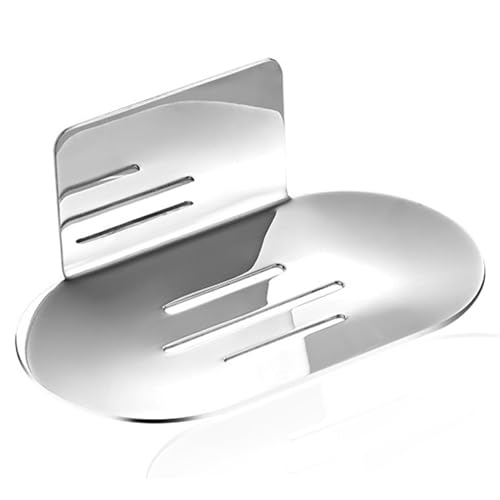 KAIXUANMAN 石鹸置き マグネット ソープトレー ソープホルダー 収納ケース ステンレス鋼 石鹸ホルダー ソープディッシュ お風呂用品 (シルバー)