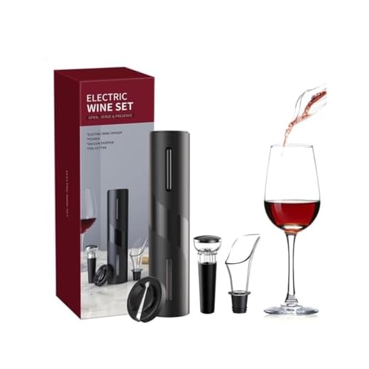 Kit Abridor de Vinhos Saca Rolhas Elétrico Automático