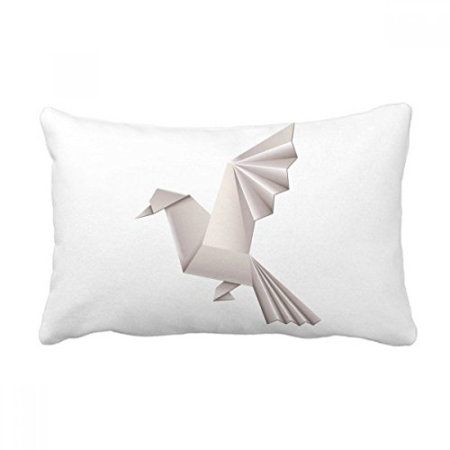 Coussin lombaire pigeon géométrique origami multicolore pour déco canapé salon - 2