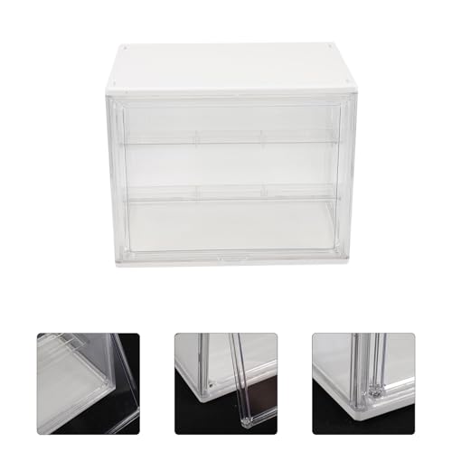 Boîte de rangement transparente empilable avec étagère amovible pour figurines - 6