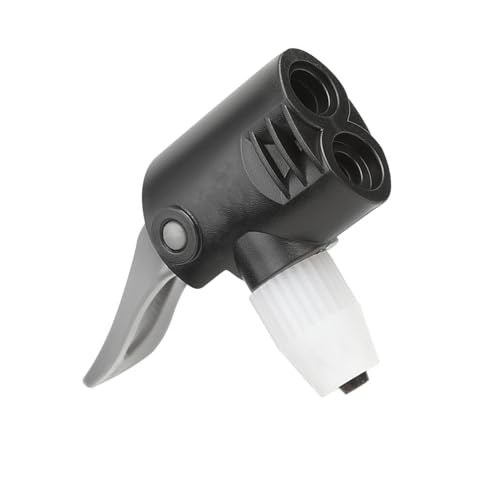 ダブルヘッドエアポンプアダプターバルブ自転車ノズルホースアダプタークイックフィッティングロードバイクインフレーター部品自転車アクセサリー