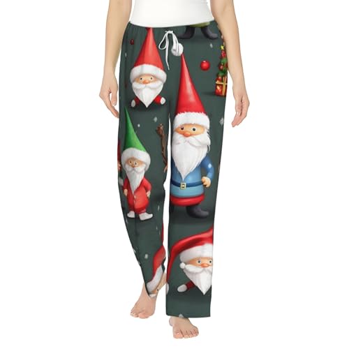 Pantalon de pyjama baggy de Noël en flanelle lâche pour homme et femme