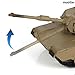 NUOTIE 1/72 Scale M1A2 Abrams Military Heavy Tank Model Classic Morden U.S. Diecast Vehicle Tank Model with Transparent Storage Box Gift or Collection for Adults