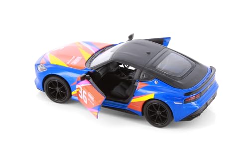 Modelo a escala 1:36 Nissan Fairlady Z KiNSMART Azul miniatura 6
