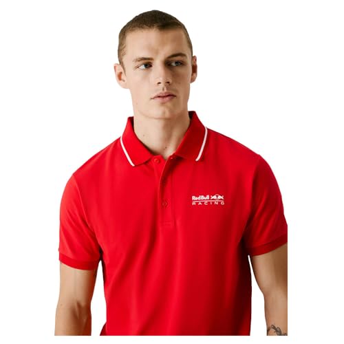 Pepe Jeans Tipped Logo Poloshirt für Herren, Rot (Marsrot), XL – Ansicht 3