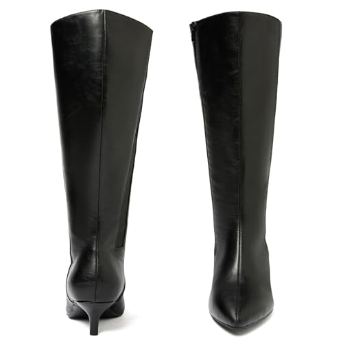 Women's Extra Wide Calf Knee High Boots True Wide Width Slouchy Ladies Boots, Comfortable Plus Size Tall Long Boots for Women.3