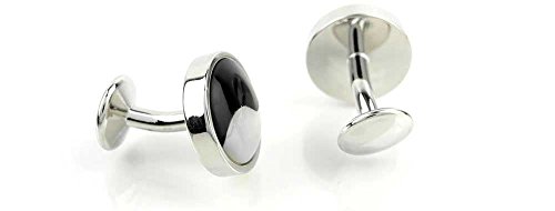 1 par de mancornas para hombre Tai Chi Ágata miniatura 2