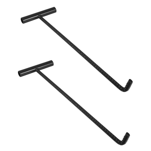 SOLUSTRE Cover Lifting Hooks 2pcs Stainless Steel t Hook Sturdy and Easy to Clean for Daily Use