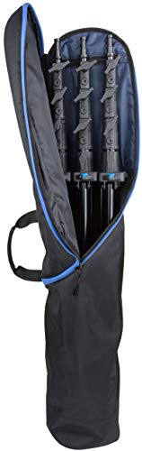 Image of Kupo Click Stand Bag Large Heavy Duty 1000D Cordura Nylon Light Stand Carry Bag with Shoulder Strap, Horizontal Handles, Wrap-Around Zipper, Interior Padding for Snap Stands (KG026811)