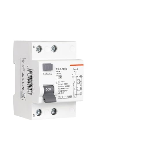 DC disyuntor de fuga 10KA 2P 63A tipo B para cuadro eléctrico doméstico 220V