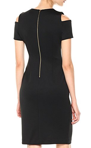 Calvin Klein Women's Round Neck Cold Shoulder Sheath Dress2