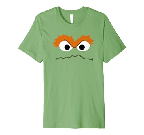 T-shirt Sesame Street Oscar face t-shirt premium coton col rond pour homme et femme