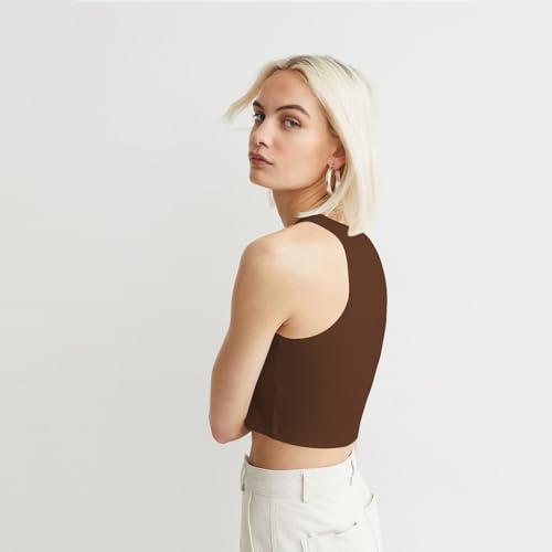 Image of KERI PERRY Tops for Women Crop Top for Women's Tank Activewear Tee Sports Western Casual Cotton Camisole Pack of 3 Combo