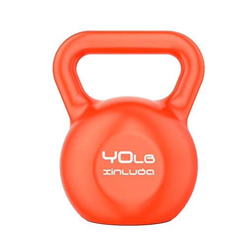 Kettlebells AGYH - Pesas rusas de color para fitness, pesas fuertes y duraderas para entrenamiento de pesas, equipo deportivo para hombres y mujeres, 5-40 libras (tamaño: 9.1 kg)
