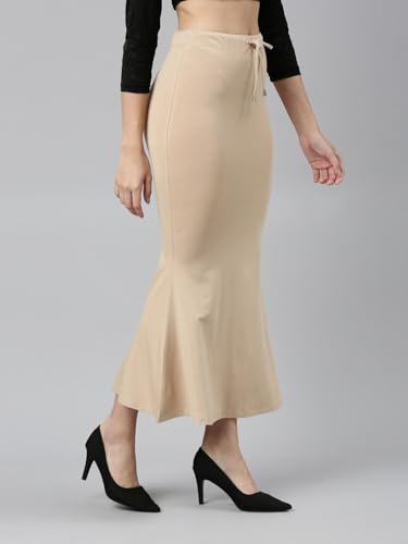 Image of TWIN BIRDS Saree Shapewear for Women | Super Soft Viscose Elastane Saree Petticoat Skirt | Stretchable & Comfortable SareeShaper