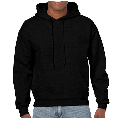 Ymosrh Mens Hoodie Sweatshirts Hoodie Gym Athletic Sweatshirt Pullover Solid Color Hooded Sweatshirts Hoodies, S-3XL