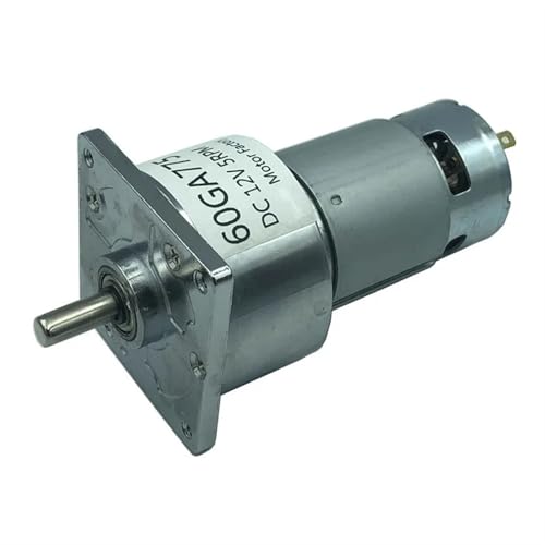 Moteur réducteur 12V 60GA775 à couple élevé 20rpm pour projets de bricolage précis