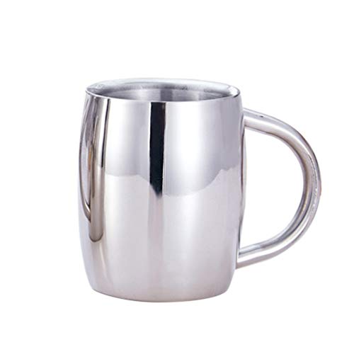 UPKOCH Copo de vinho e coquetel de aço inoxidável com camada dupla Caneca térmica Copos de cerveja C