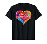 Photo Gallery maglietta colorata con nome alexandra e scritta "i heart love alexandra" maglietta Photo Gallery maglietta colorata con nome alexandra e scritta "i heart love alexandra" maglietta