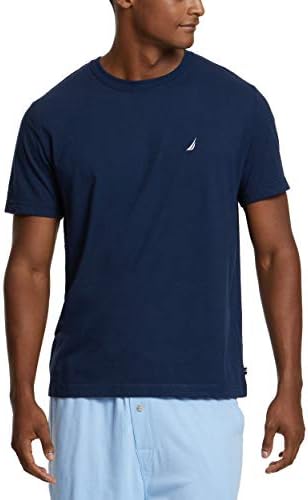 Nautica Men's Anchor Crew Neck Sleep Shirt, Maritime Navy, X-Large