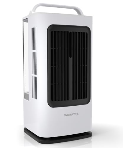 XAMATTS Klimaanlage Mobil, 3-in-1 Mobile Klimaanlage, Ventilator mit Wasserkühlung 1700ml Wassertank, Air Conditioner mit 3 Windgeschwindigkeiten,...