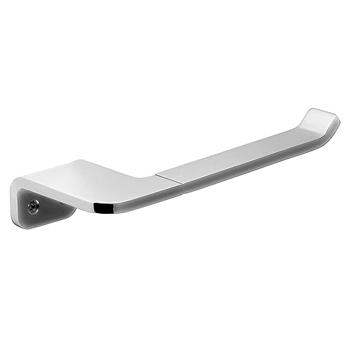 Tatay Portarrollos Sin Tapa Para El Papel Higiénico Flat, En Aluminium Anodizado Mate, Doble Sistema De Fijación, Tornillos Y Sistema Glue Fix, Sin Taladrar. Medidas 7 X 3 X 16,5 Cm