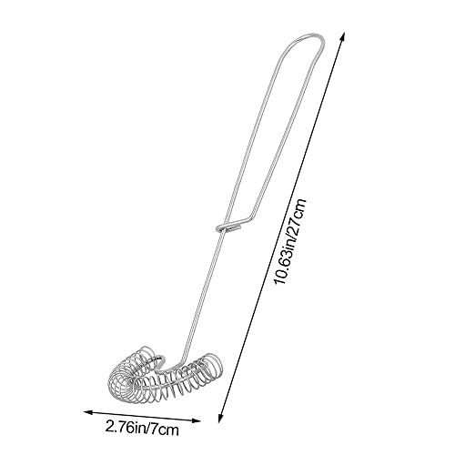 2Pcs Flat Whisk Handheld, 10 Inch Stainless Steel Wire Egg Whisk, Spring Coil Whisk #TOP4