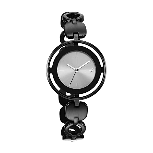 Image of Fastrack Glitch Quartz Analog Grey Dial Metal Strap Watch for Girls-NS6237NM01 /NT6237NM01