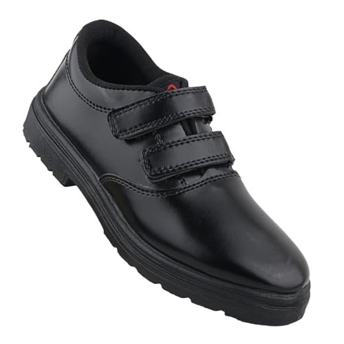 Image of Velcro School Shoes for Kids Lightweight Durable Comfortable Uniform Footwear