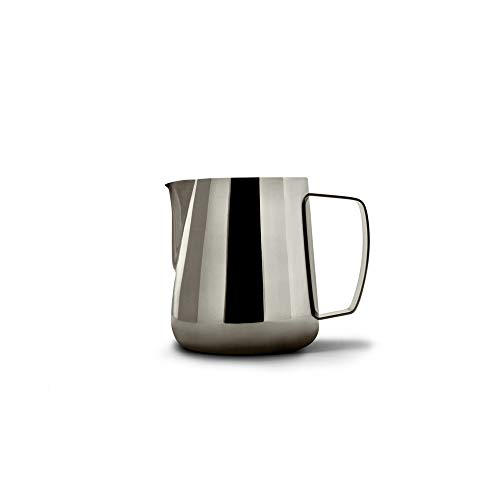 Precision Milk Frothing Pitcher for Professional Latte Art - Barista Hustle by World Champion Barista (Space Black, 400ml)