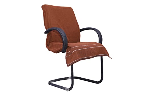 Image of ROMAN HOME 100% Superfine Cotton Solid Large Luxury Office Chair Towel with Tie Knot 550 GSM - (Pack of 1, BROWEN) Original Product AS PER Picture Shown