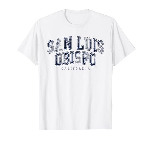 San Luis Obispo California Vintage Retro US City State T-Shirt