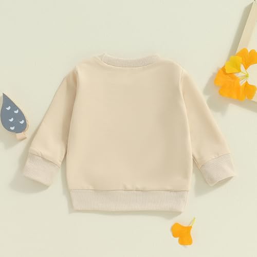 toddler baby boy crewneck sweatshirt tractor letter long sleeve pullover tops fall winter outfits casual clothes