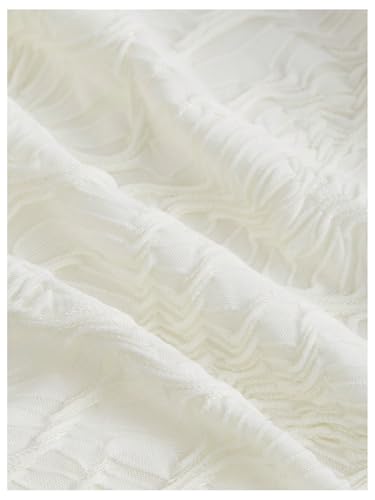 Floerns Women's Y2K Asymmetrical Ruffle Concert Top V Neck Sleeveless Textured Going Out Western Crop Tops4