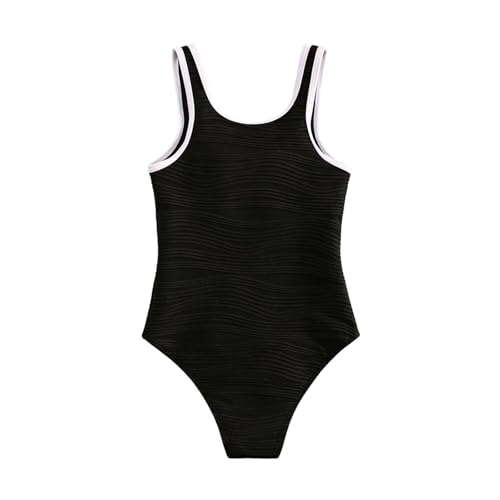Maillot de bain une pièce fille 8-14 ans avec rembourrage doux