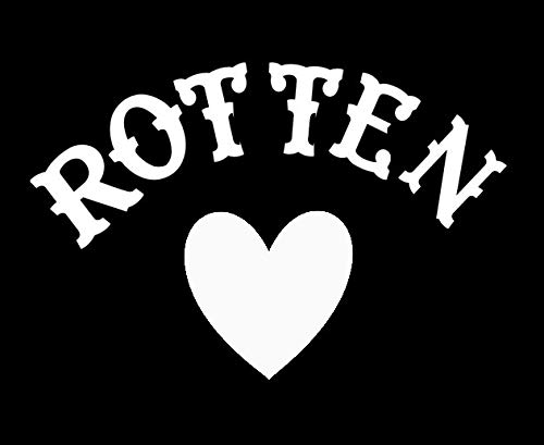 CCI Rotten Heart Harley Quinn Decal Vinyl Sticker|Cars Trucks Vans Walls Laptop|White|5.5 x